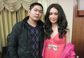 广州天辰娱乐与明星合影