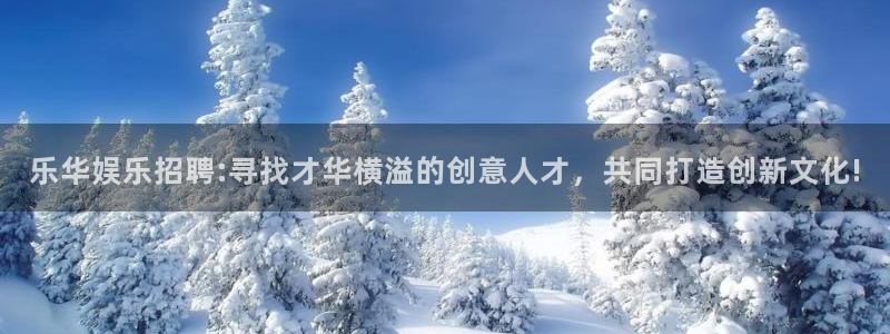 天辰娱乐代理：乐华娱乐招聘:寻找才华横溢的创意人才，共同打造创新文化!